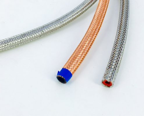 Tubi con rivestimento a treccia in rame e acciaio